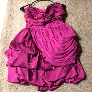 ♡Bebe Hot Pink Strapless Dress-Size Medium♡